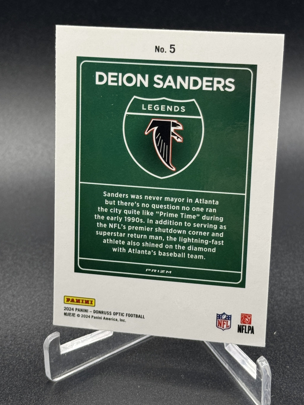 2024 Donruss Optic #5 Deion Sanders Downtown Legends
