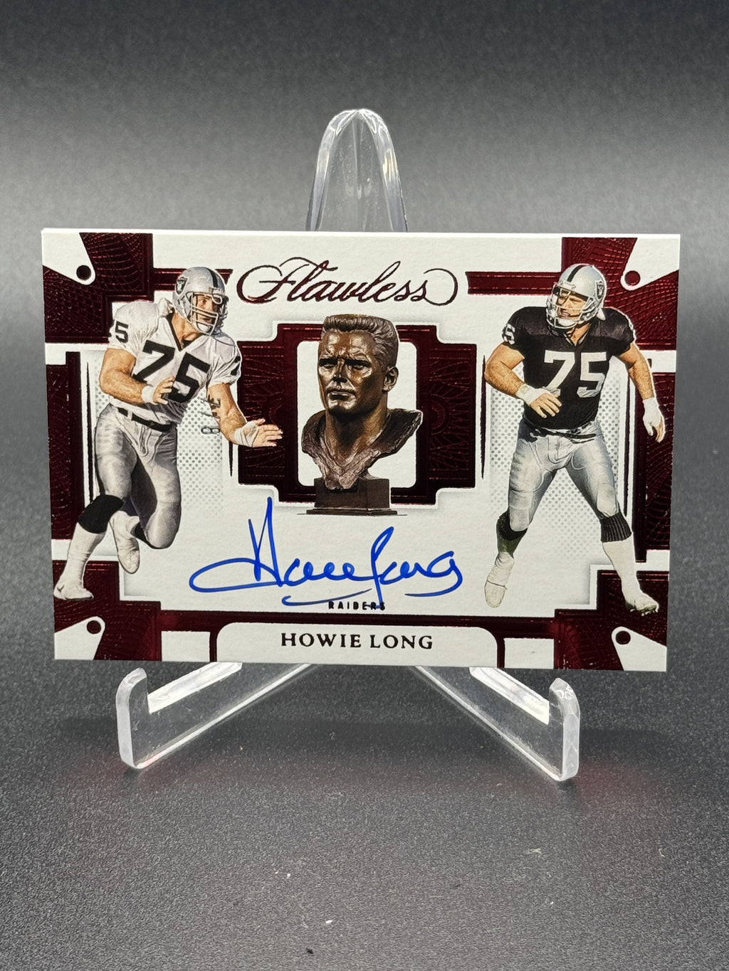 2022 Panini Flawless Howie Long Career Progressions Auto Ruby /8