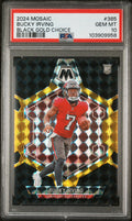 2024 Panini Mosaic #385 Bucky Irving Mosaic Choice Black Gold PSA 10 #/8