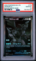 2025 Pokemon SV: Black Bolt #172 Zekrom ex Black White Rare PSA 10