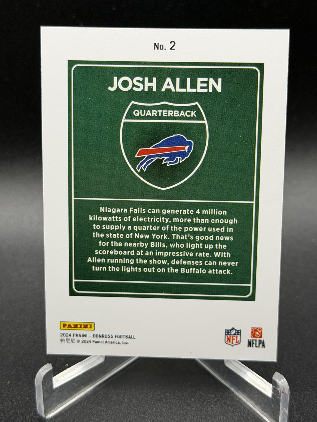 2024 Donruss #2 Josh Allen Downtown