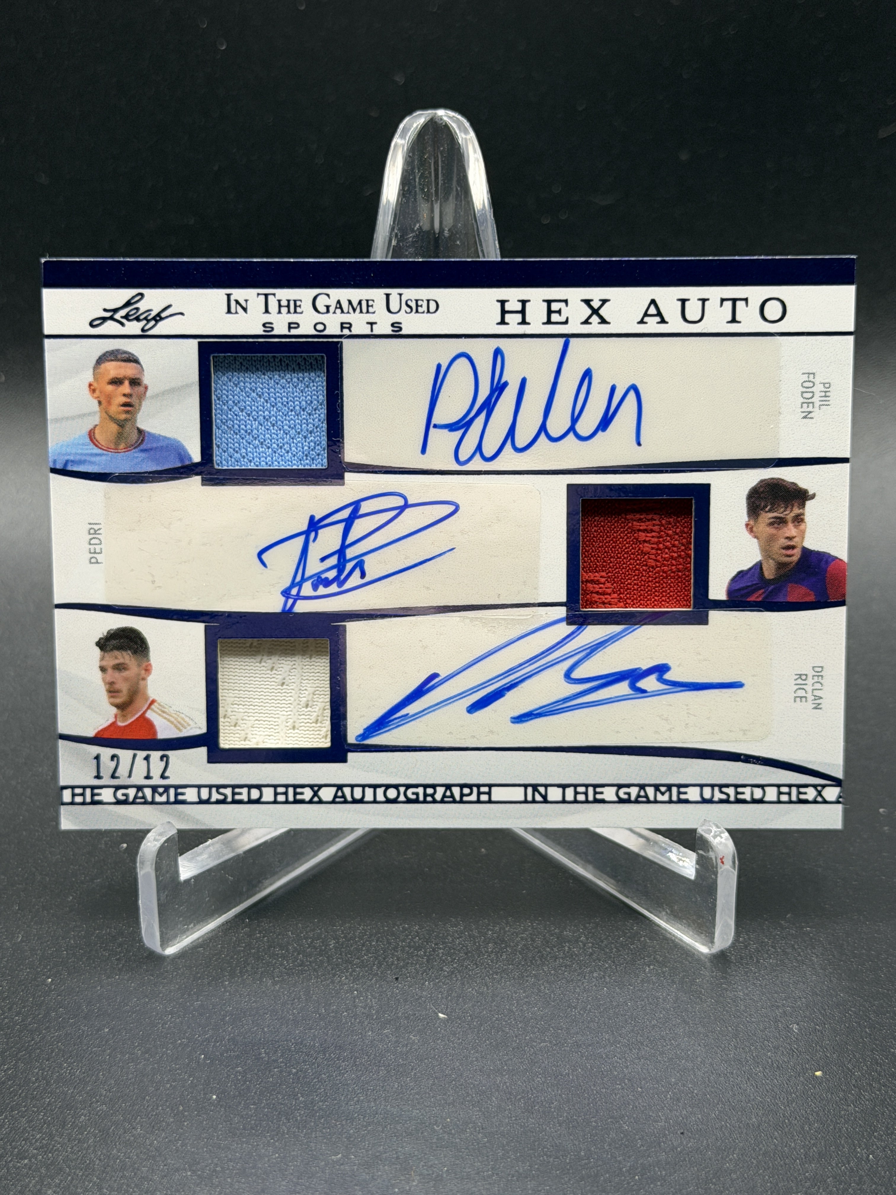 2025 Leaf In The Game Used Hex Auto Foden Pedri  Rice Gavi Endrick Camavinga /12