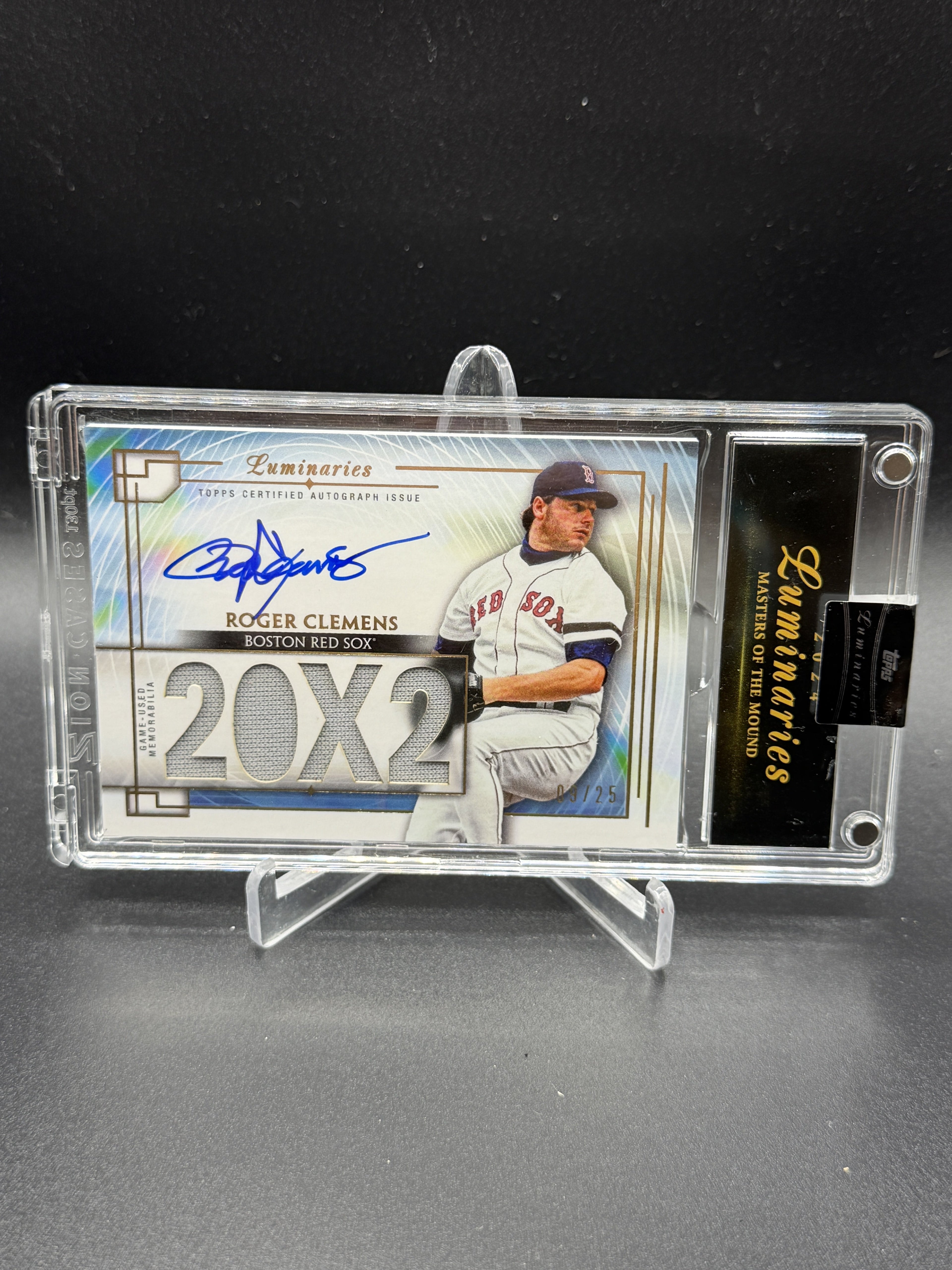 2024 Luminaries Masters of the Mound Auto Relics #MOMAR-RC1 Roger Clemens /25