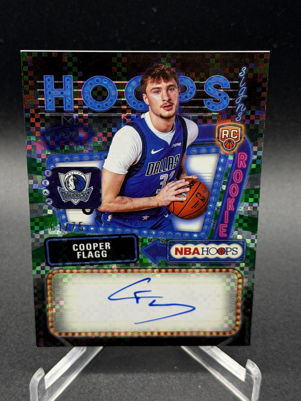 2025-26 Hoops #HFS-CF Cooper Flagg Hoops Rookie First Signs Auto /75