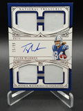 2025 National Treasures #RMAQ-TWN Tyler Warren Rookie Materials Auto Quad /99