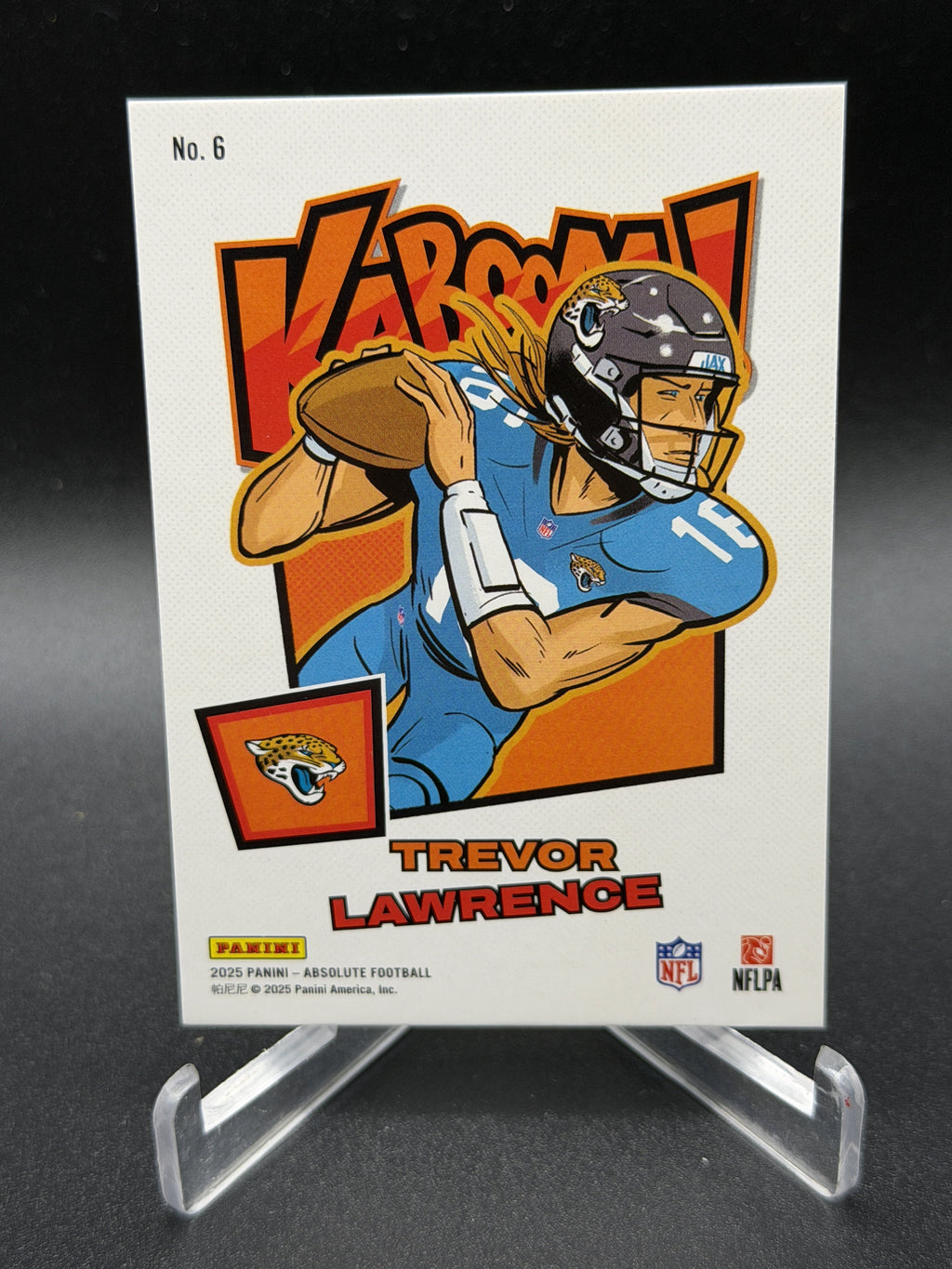 2025 Panini Absolute #6 Trevor Lawrence Kaboom! Horizontal