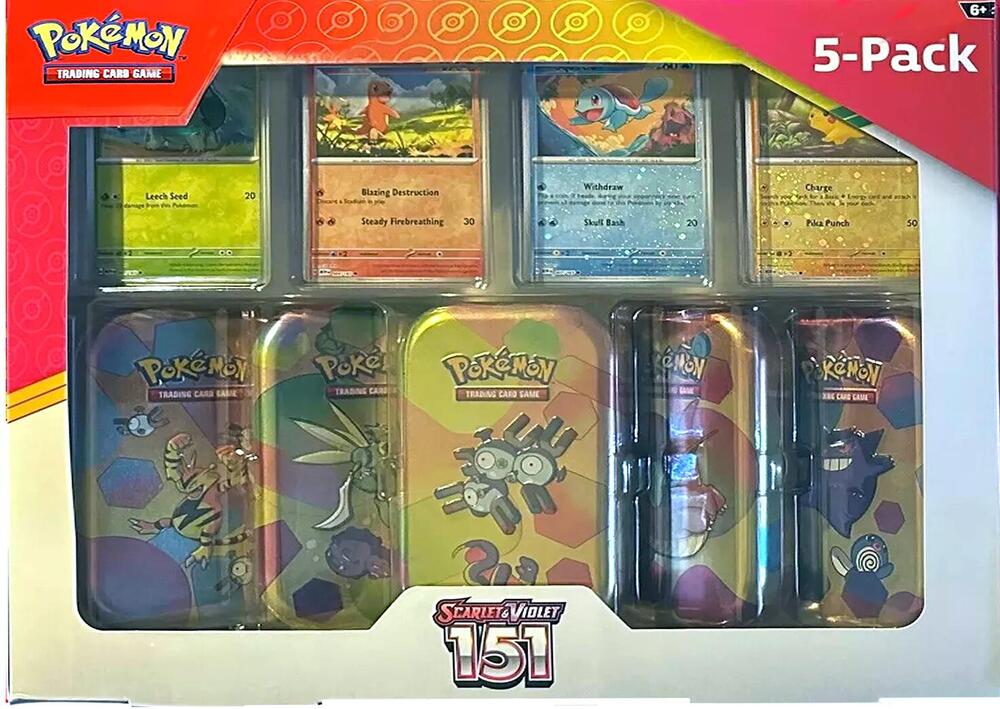 Pokemon Costco S&V 151 Mini Tin 5-Pack (Magneton)