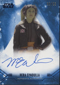 Mary Elizabeth Winstead as Her Syndulla 2025 Topps Star Wars Blue Auto 08/25