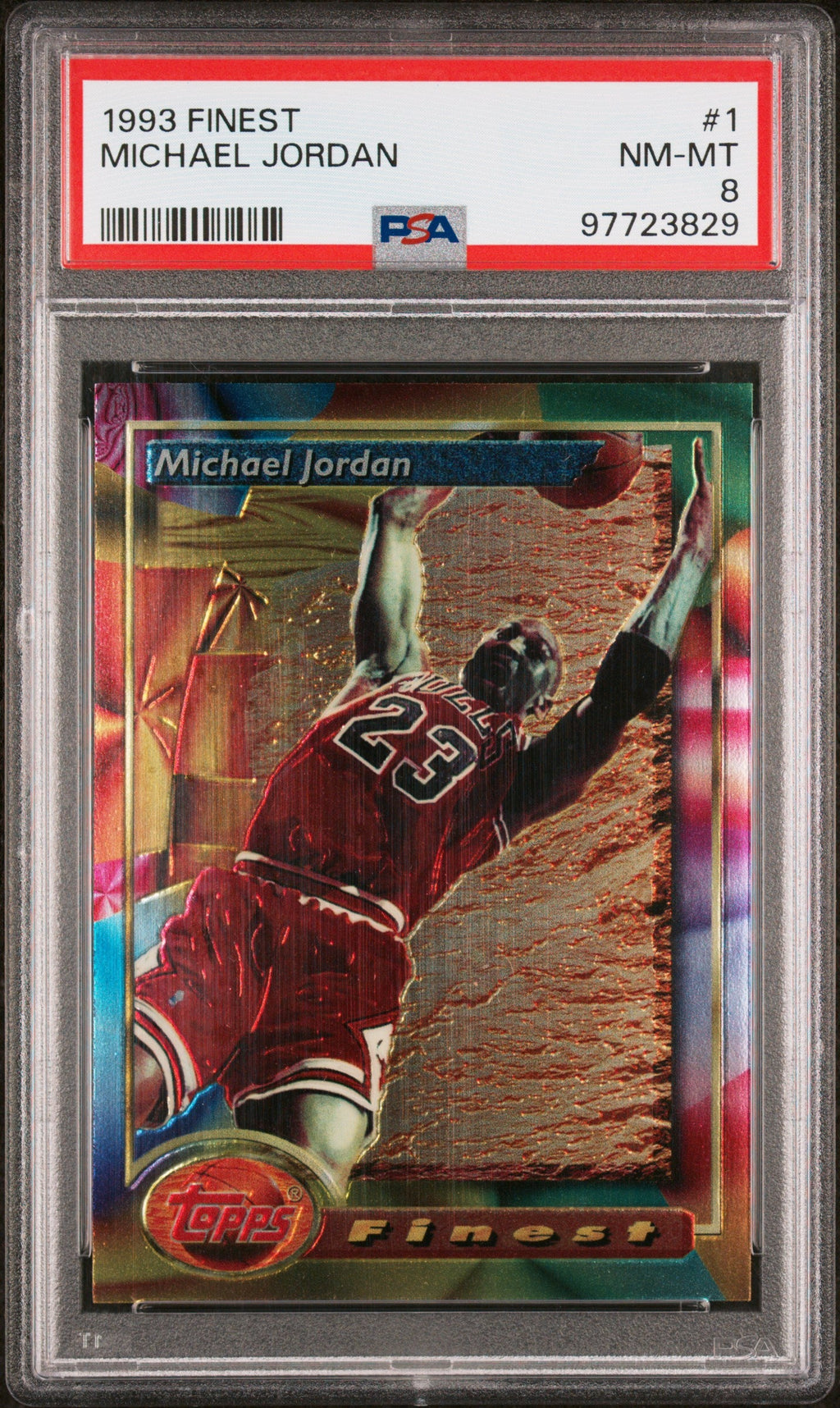 1993-94 Finest #1 Michael Jordan PSA 8