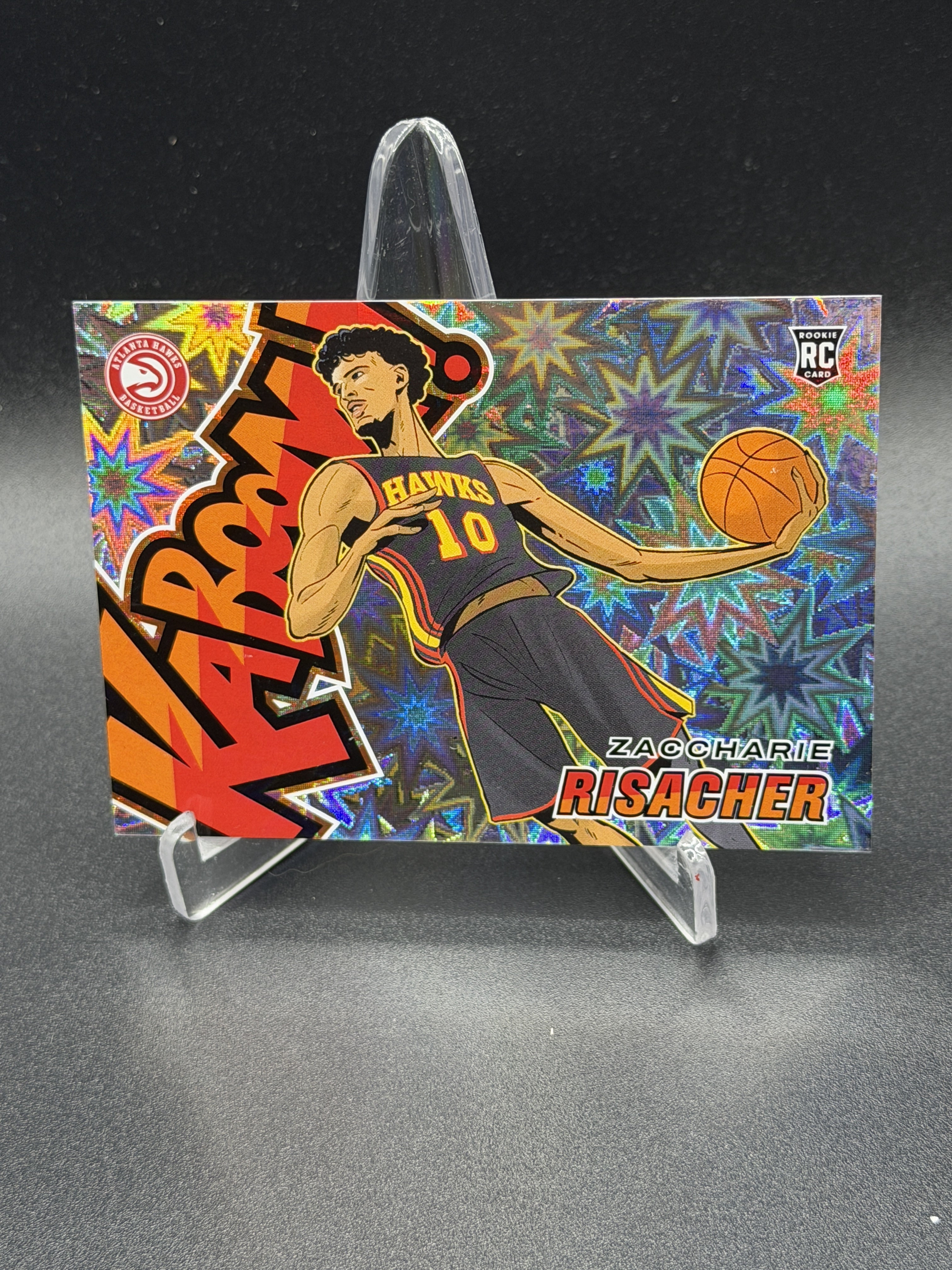 2024-25 Panini Revolution #16 Zaccharie Risacher Kaboom! Horizontal