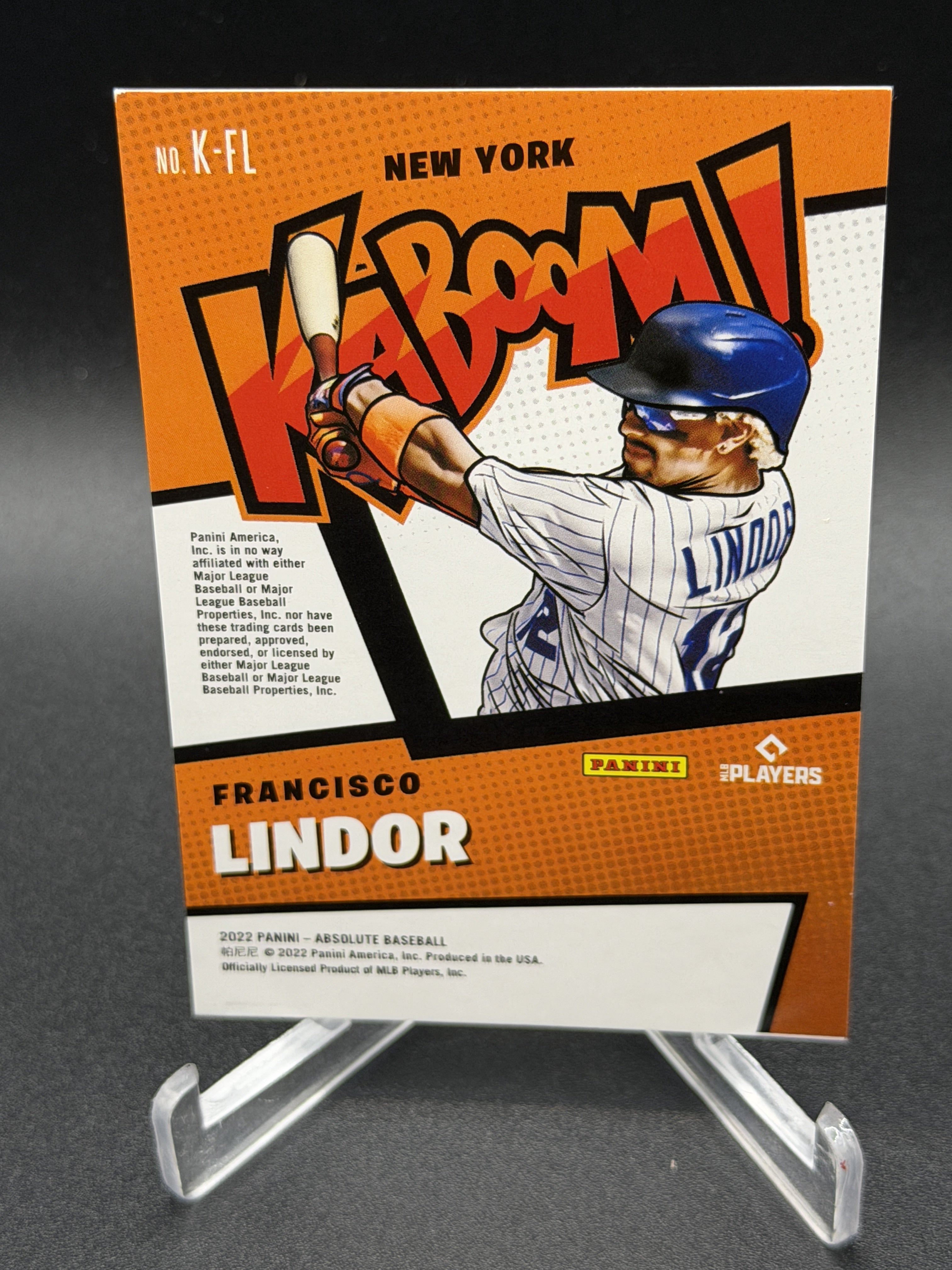 2022 Panini Absolute #K-FL Francisco Lindor Kaboom