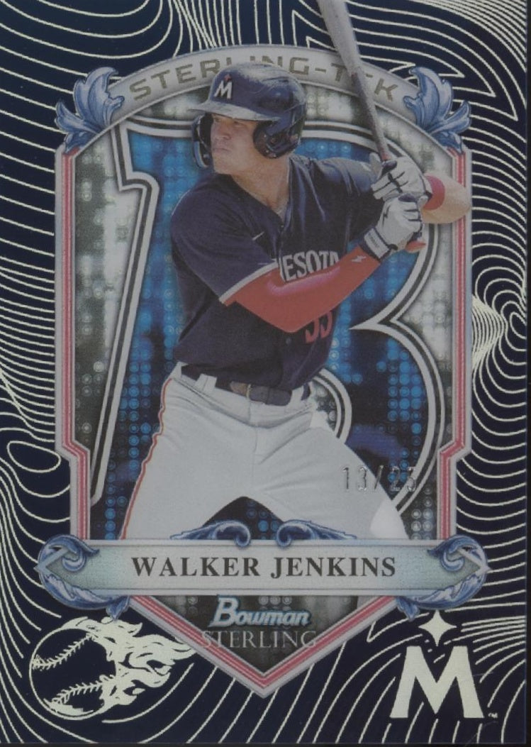 Walker Jenkins 2024 Bowman Sterling-Tek Blue Clear Card 13/25 #ST-24