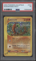 Sudowoodo Pokemon Aquapolis Holo #H24 PSA 1