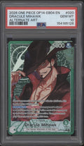 Dracule Mihawk One Piece Card Game OP14-EB04 Alternate Art #020 PSA 10