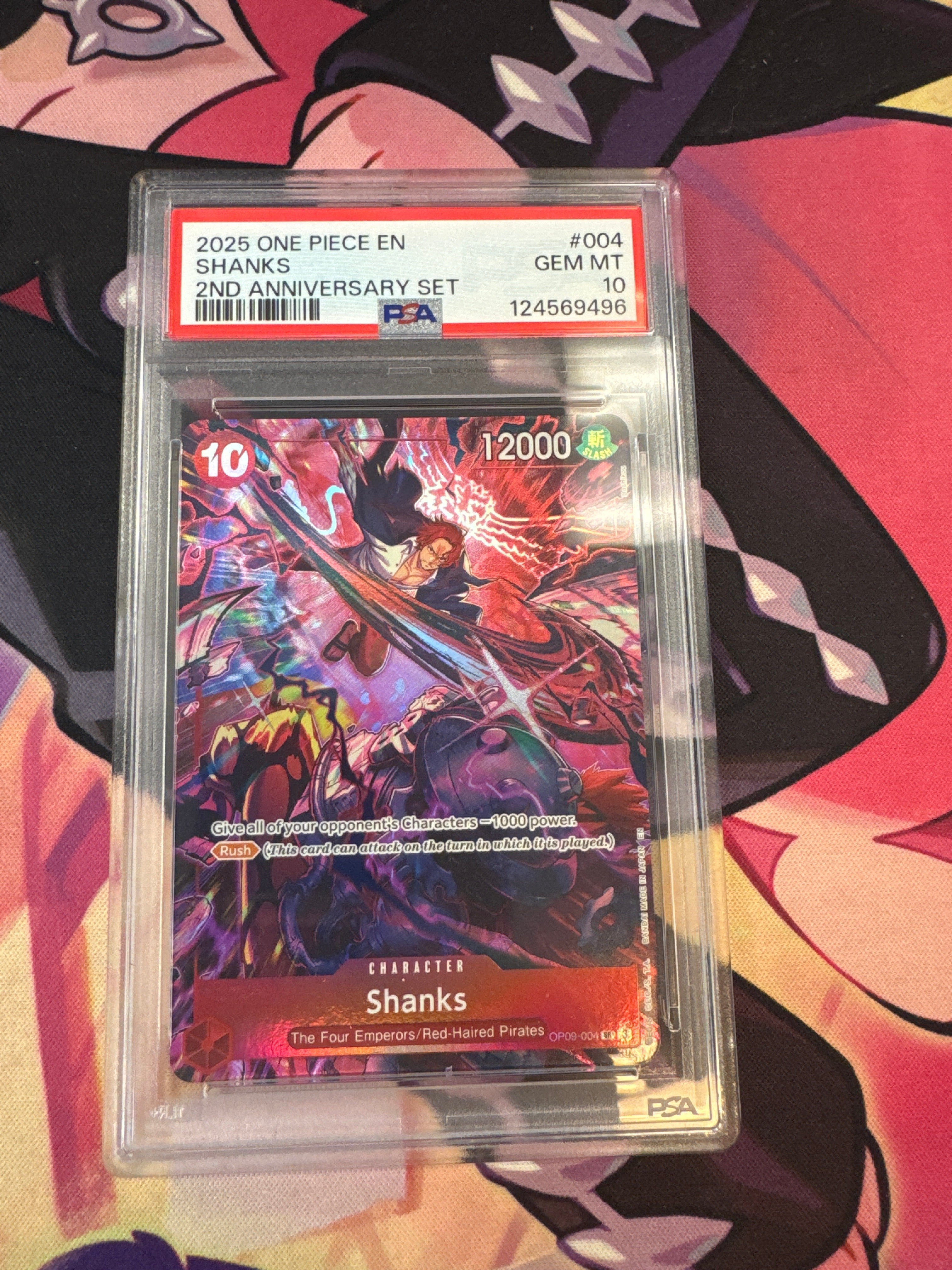 Shanks [2nd Anniversary] OP09-004 PSA 10
