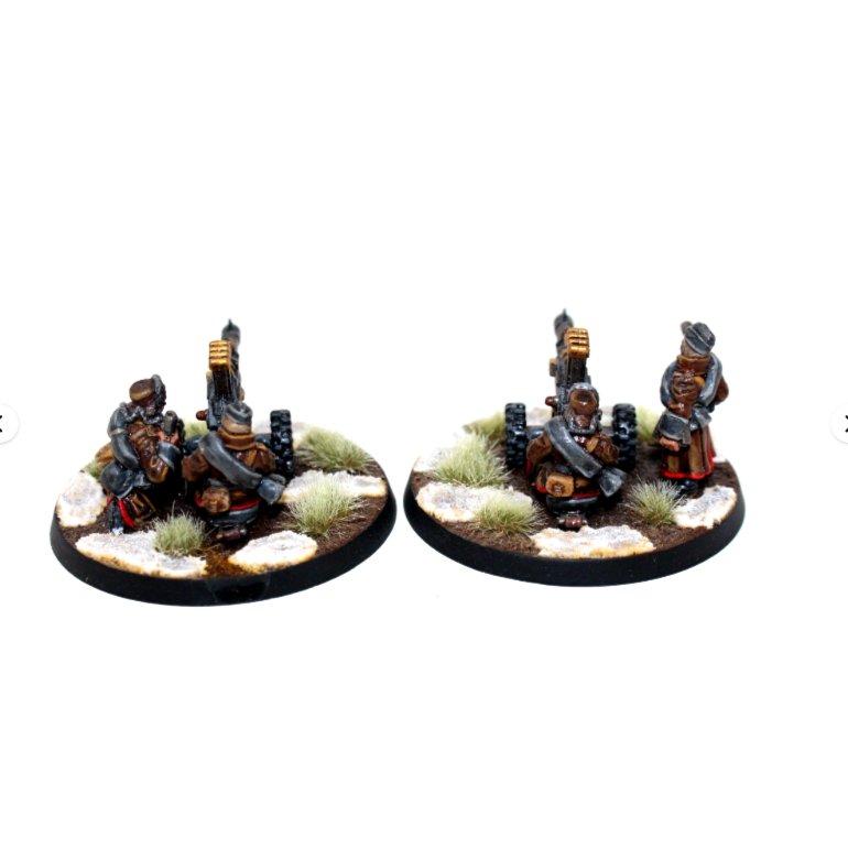 Warhammer Imperial Guard Autocannon Team Metal Well Painted A37