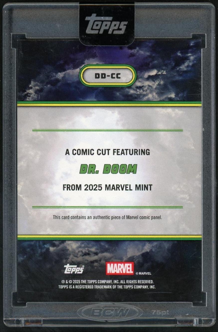 2025 Topps Mint Marvel Dr. Doom Comic Cuts 1/1