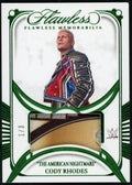 2024 Panini Flawless WWE "the American Nightmare" Cody Rhodes Emerald /3