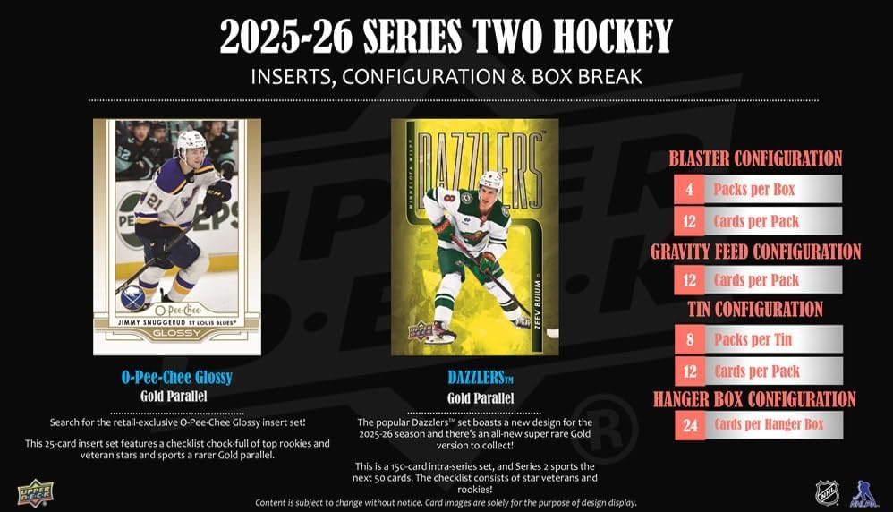 Upper Deck: 2025-26 Series 2 Hockey NHL Tin Box