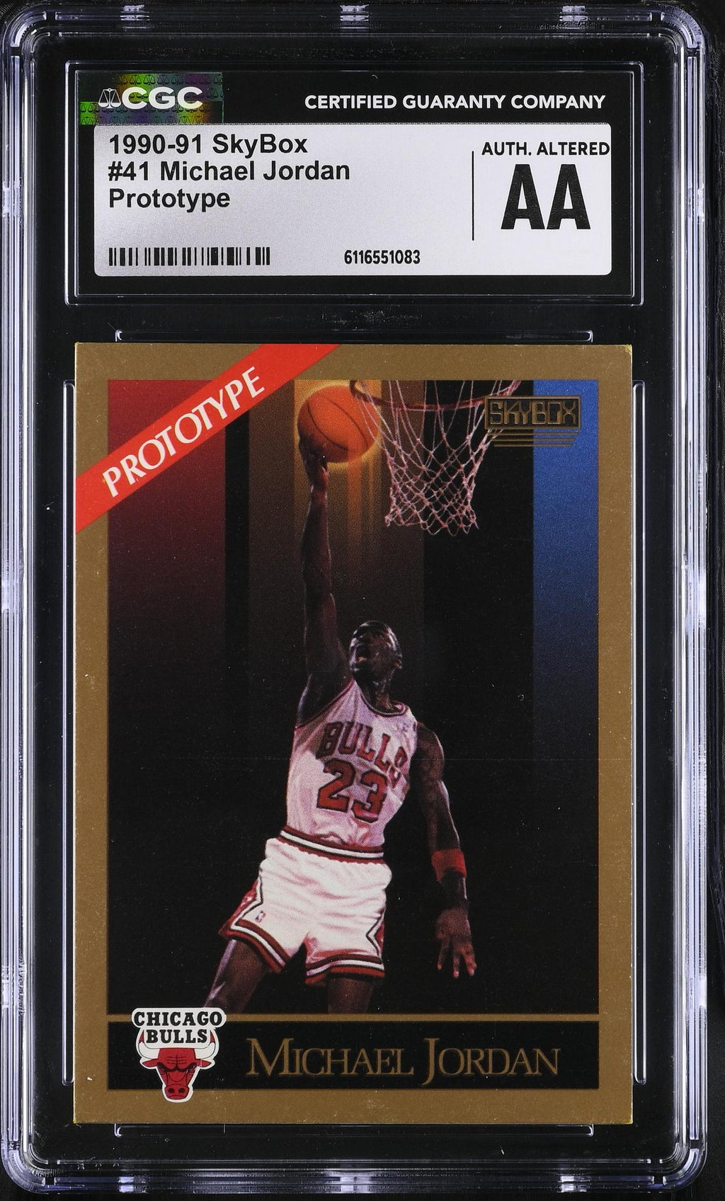 1990 SkyBox #41 Michael Jordan Prototype CGC AA