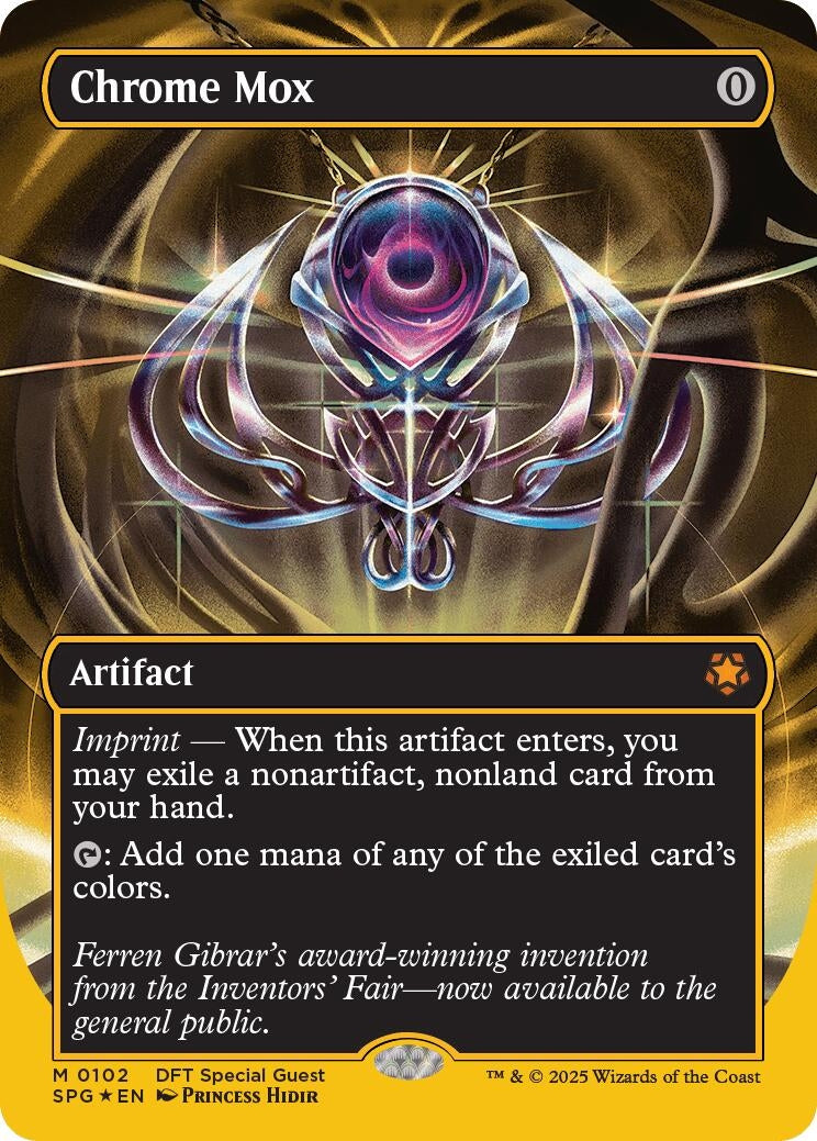 Chrome Mox (Borderless) (First-Place Foil) (102) (Foil) [Special Guests]