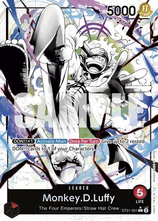 Monkey.D.Luffy (001) (Parallel) ST21-001 L Starter Deck EX: Gear 5  Foil