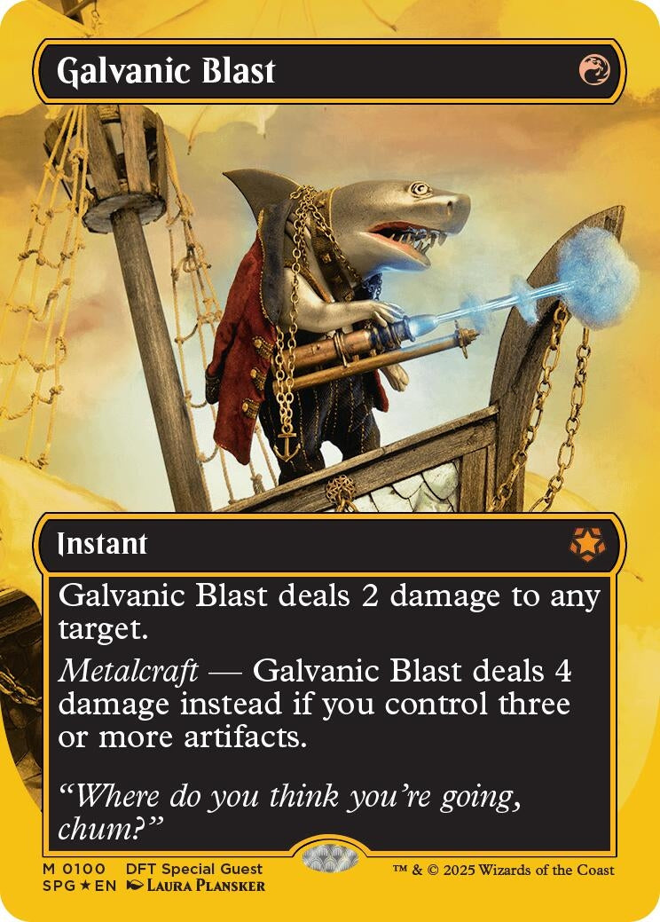 Galvanic Blast (Borderless) (First-Place Foil) (100) (Foil) [Special Guests]