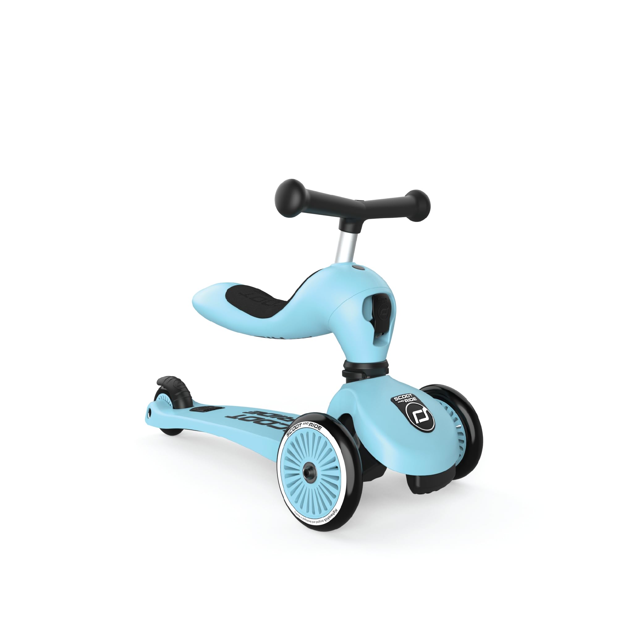 Scoot & Ride 2-In-1 Kids Scooter With Adjustable Seat & Handlebar, Stable & Safe Kickboard For Toddlers, Compact & Lightweight,