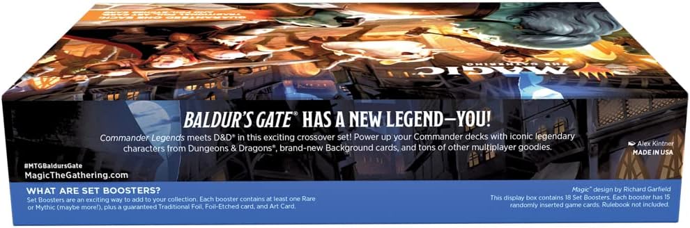 Magic: The Gathering TCG: Commander Legends Battle for Baldur's Gate Set Booster Box - 18 Packs