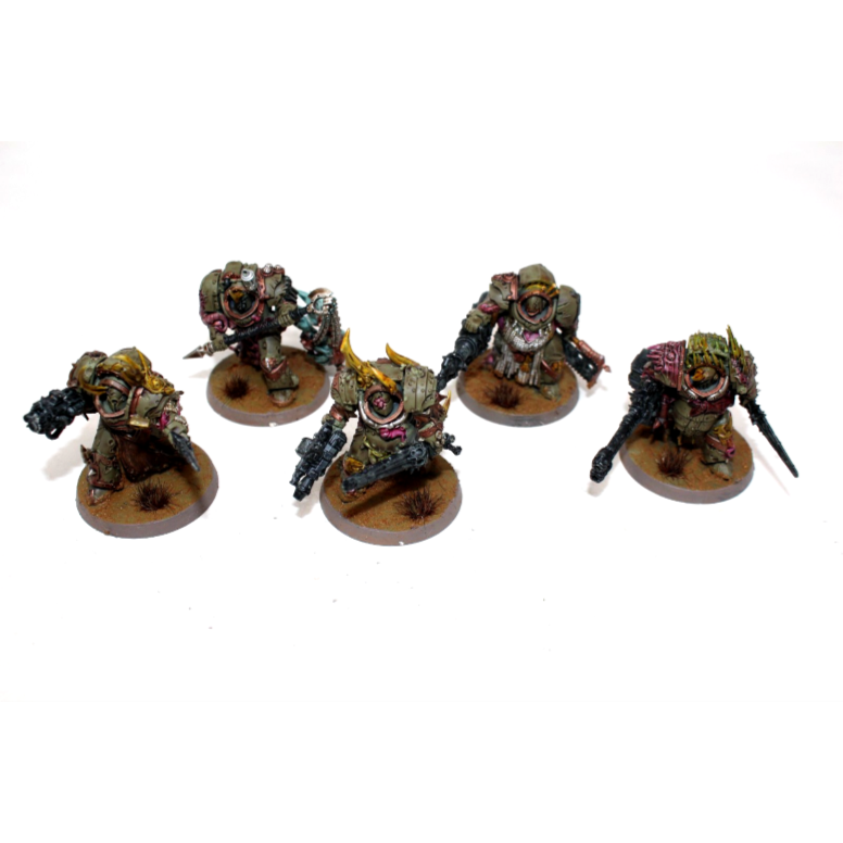 Warhammer Death Guard Blightlord Terminators Well Painted JYS58