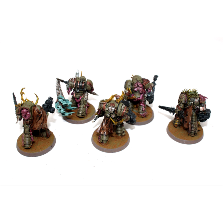 Warhammer Death Guard Blightlord Terminators Well Painted JYS58