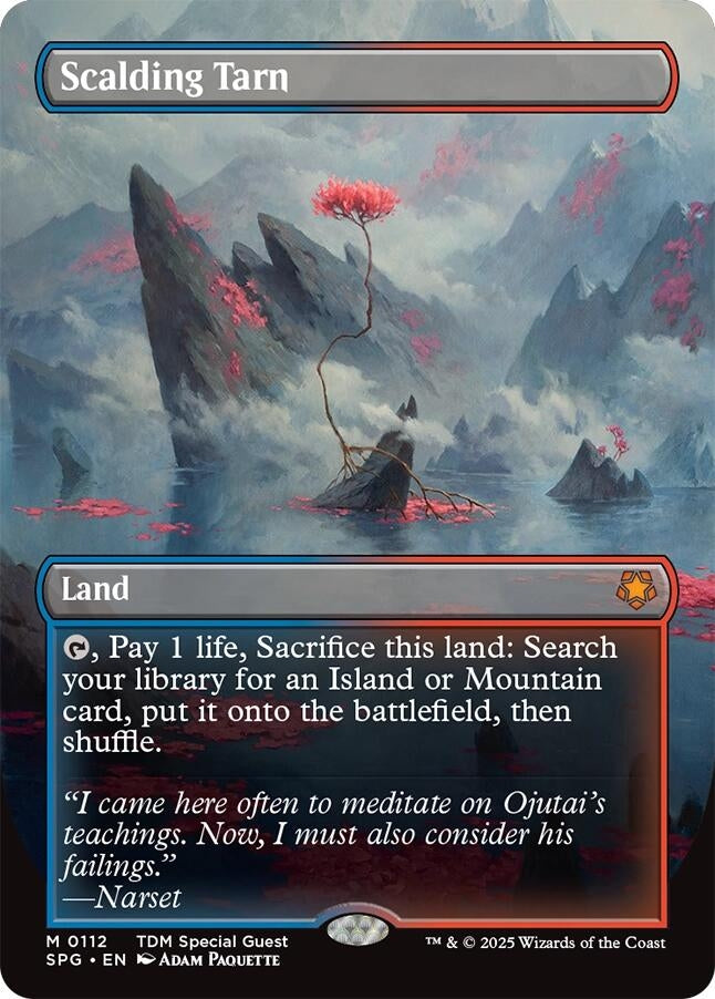 Scalding Tarn (Borderless) (112) (Foil) [Special Guests]