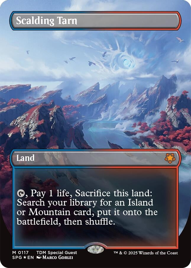 Scalding Tarn (Borderless) (Dragonscale Foil) (117) (Foil) [Special Guests]