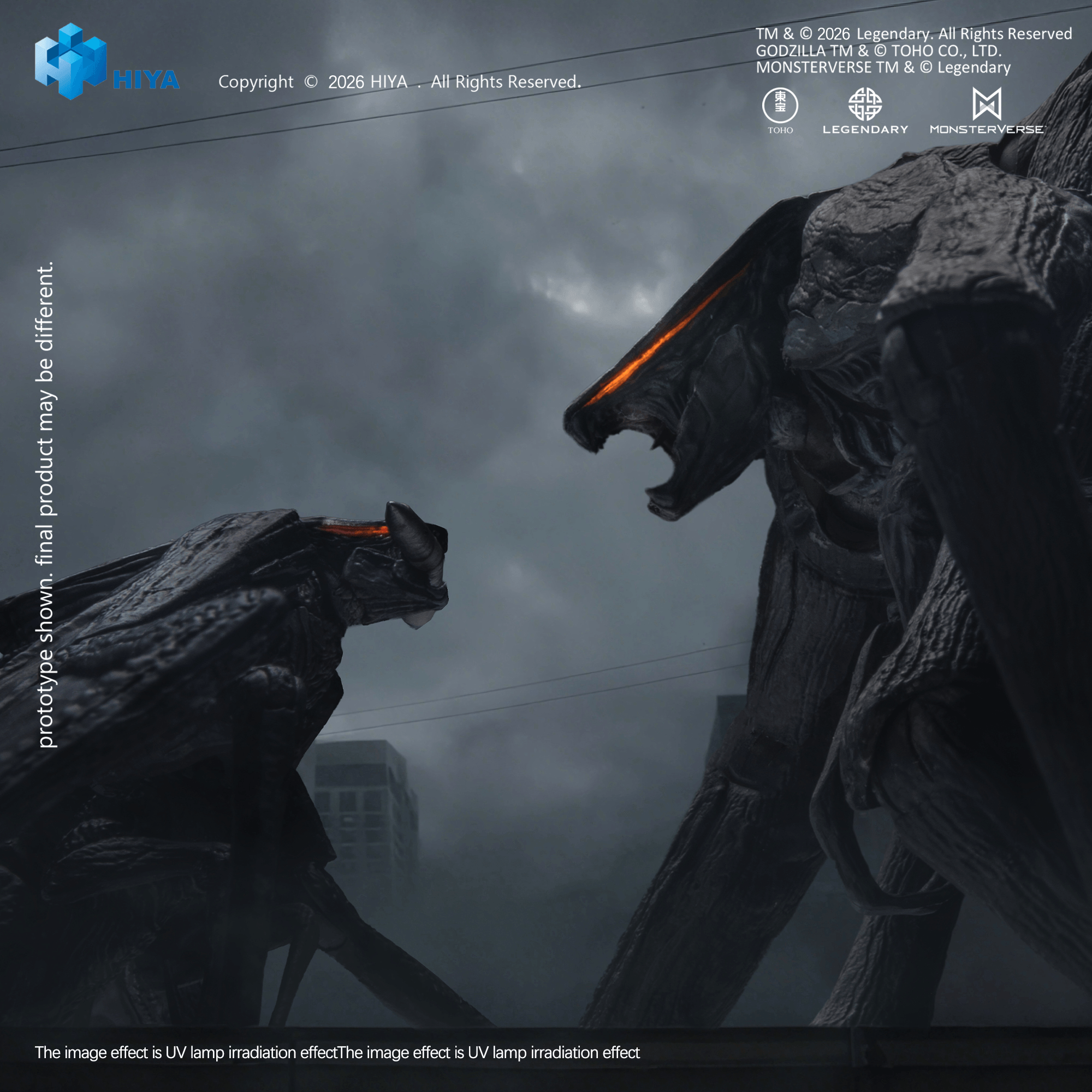 None Scale 6 Inch Godzilla 2014 Male &amp; Female Muto Set Action Figure