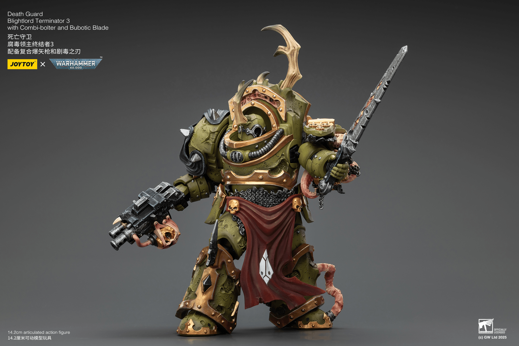Death Guard Blightlord Terminator 3 with Combi-bolter and Bubotic Blade