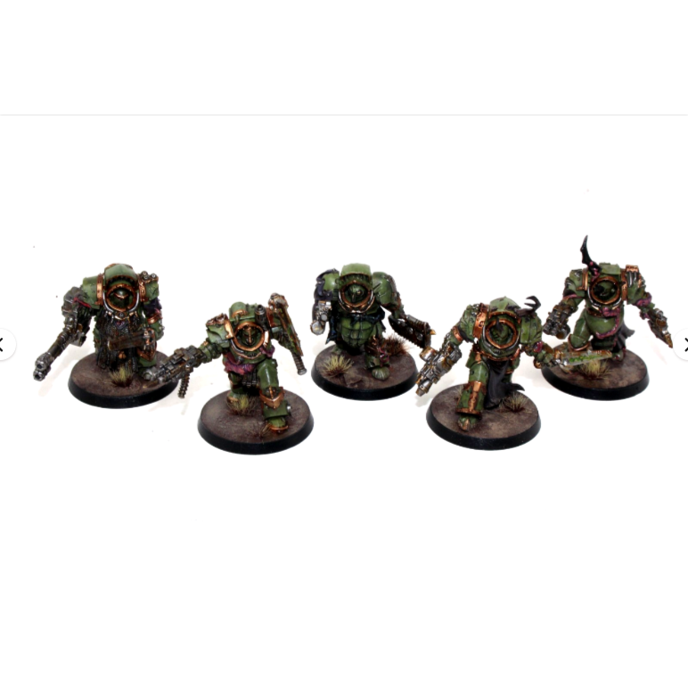 Warhammer Death Guard Blightlord Terminators Well Painted SH1