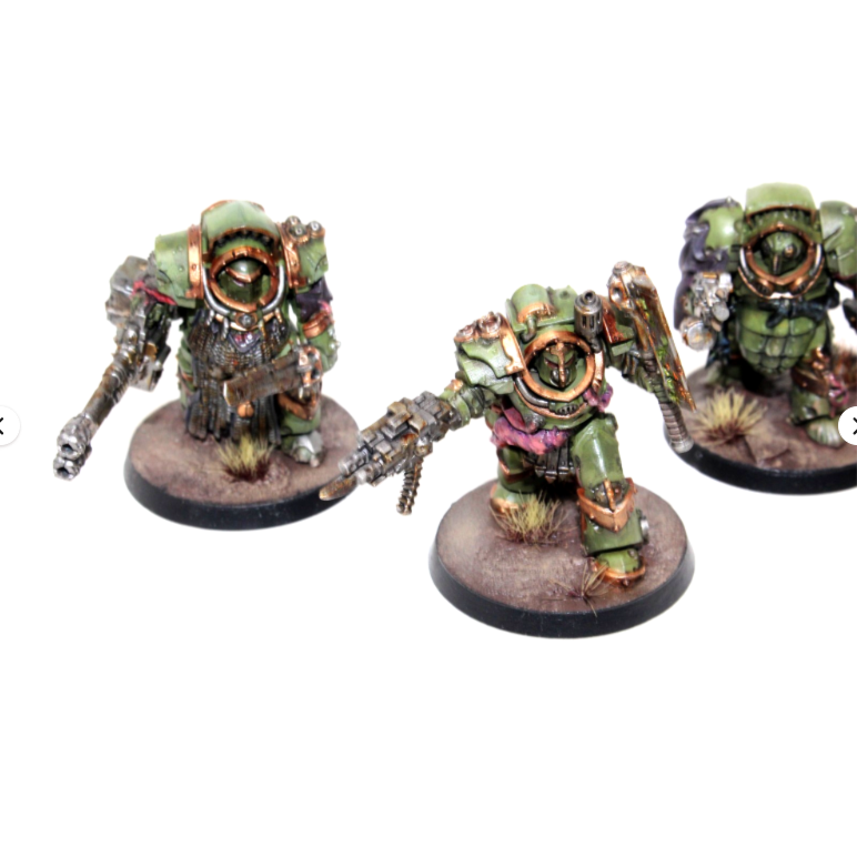 Warhammer Death Guard Blightlord Terminators Well Painted SH1