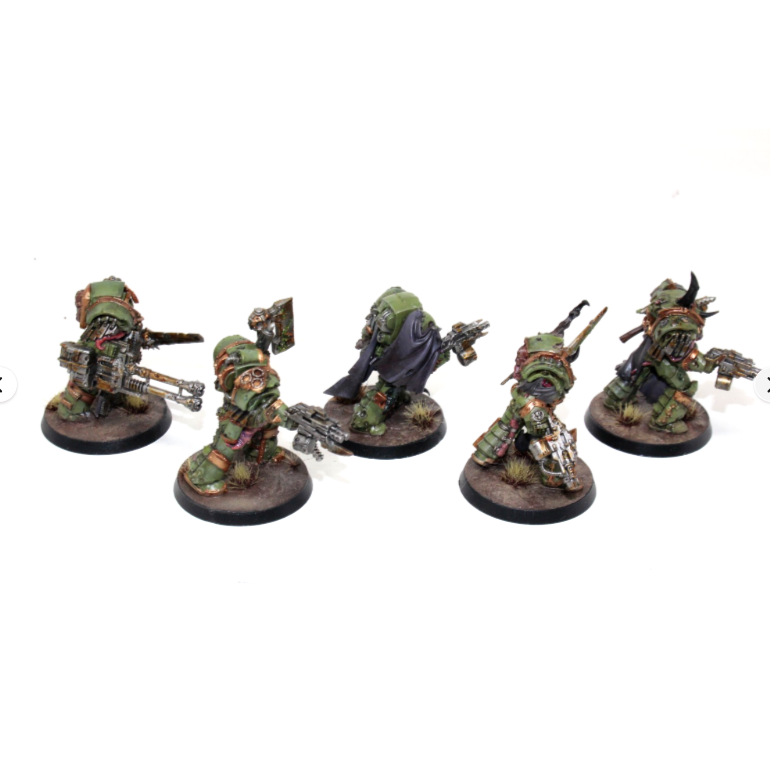 Warhammer Death Guard Blightlord Terminators Well Painted SH1