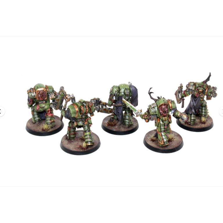 Warhammer Death Guard Blightlord Terminators Well Painted SH1