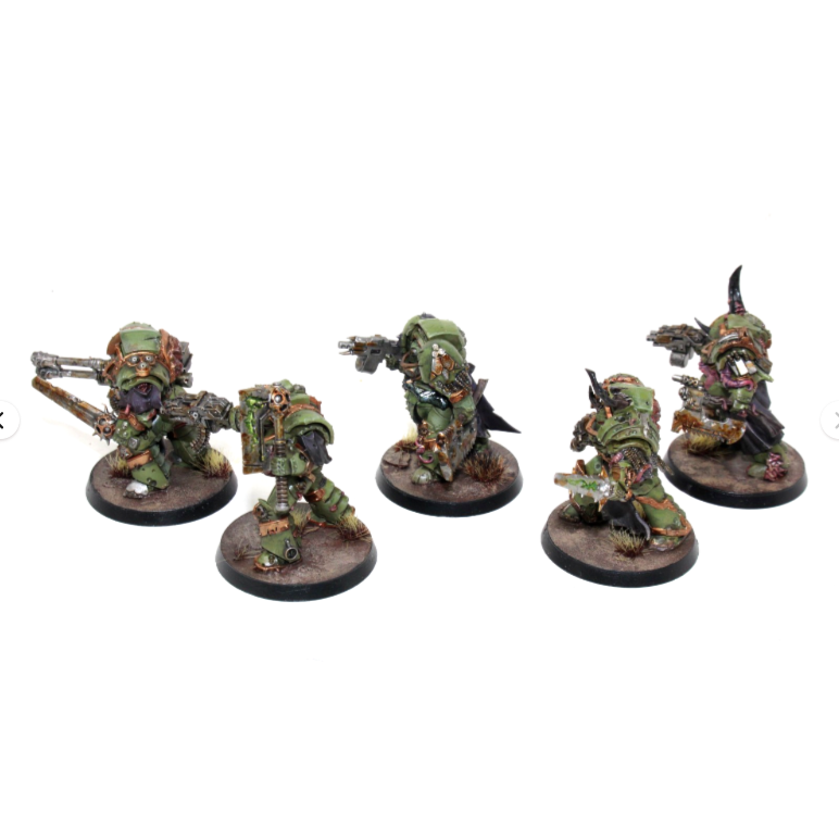 Warhammer Death Guard Blightlord Terminators Well Painted SH1
