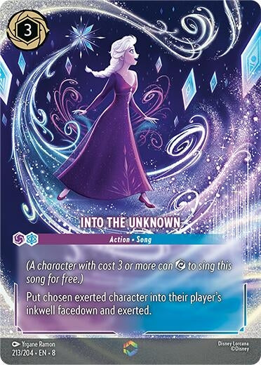 Into the Unknown (Enchanted) (213/204) (Holofoil) [Reign of Jafar]