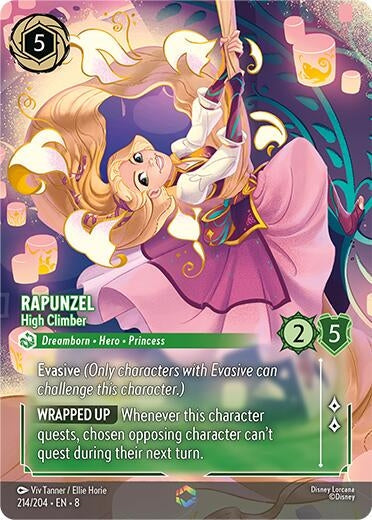 Rapunzel - High Climber (Enchanted) (214/204) (Holofoil) [Reign of Jafar]