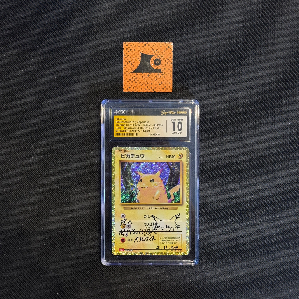 [CGC 10] - Pokémon TCG - Mitsuhiro Arita Signed - Pikachu - 008/032 - Japanese