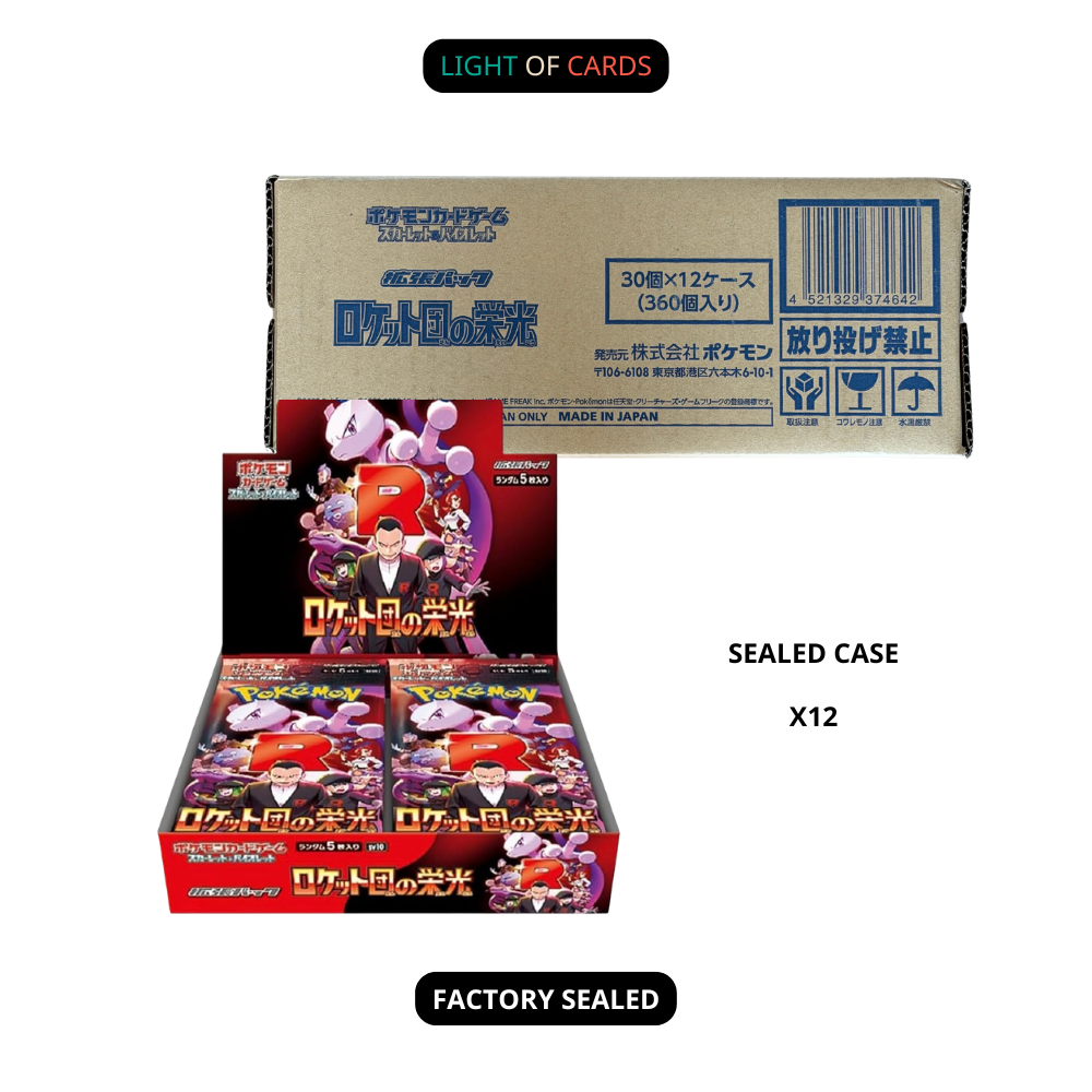 [Sealed Case]Pokemon TCG - The Glory of Team Rocket Booster Box - JP (12 Boxes)