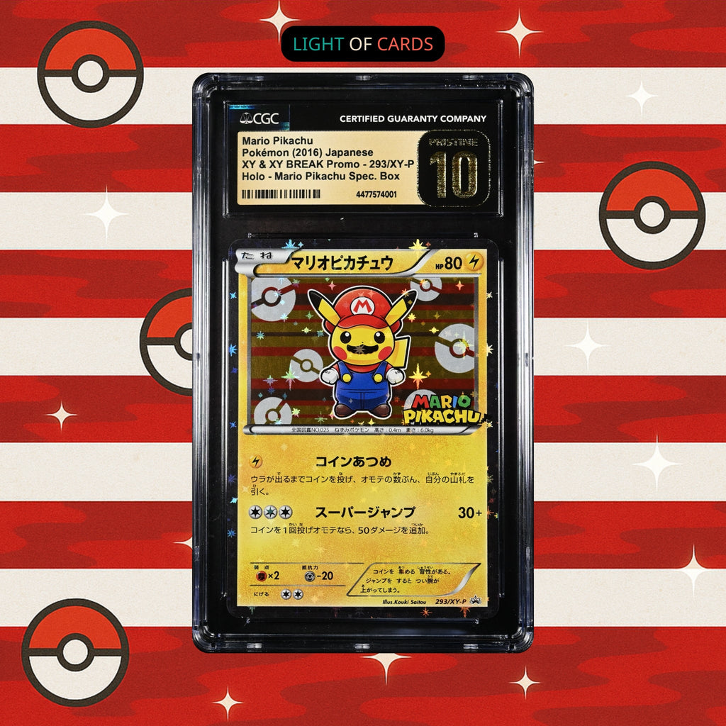 [CGC Pristine 10] Mario Pikachu - 293/XY-P - Special Box Promo - JP