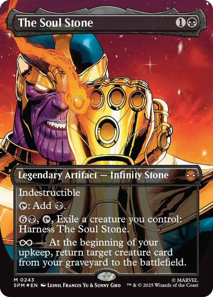 The Soul Stone (Borderless) (243) (Foil) [Marvel's Spider-Man]