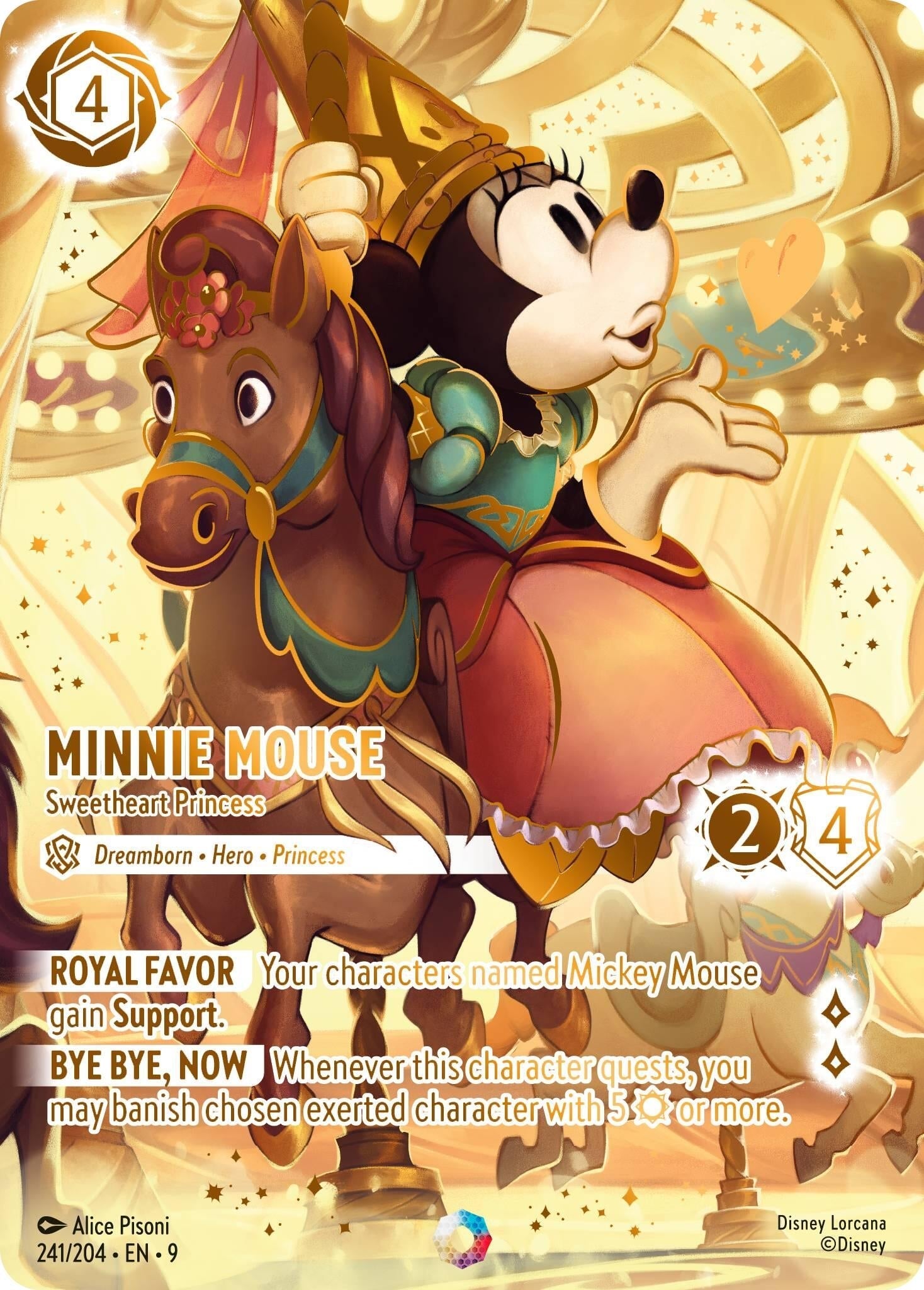 Minnie Mouse - Sweetheart Princess (Iconic) (241/204) (Holofoil) [Fabled]