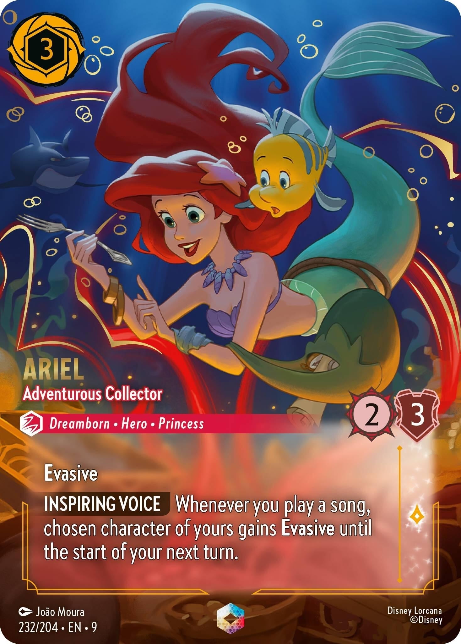 Ariel - Adventurous Collector (Enchanted) (232/204) (Holofoil) [Fabled]