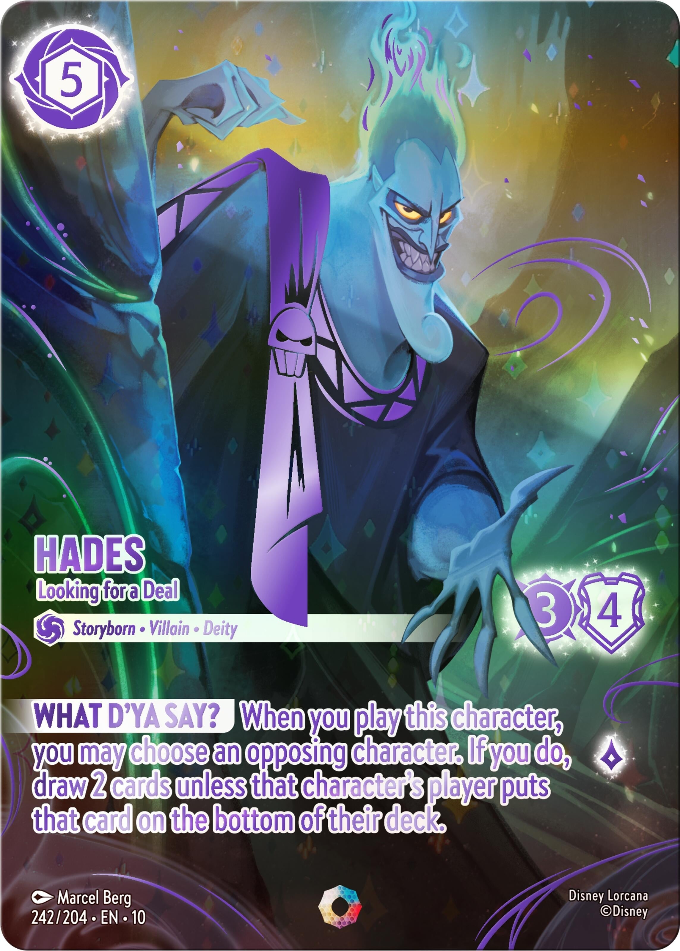 Hades - Looking for a Deal (Iconic) (242/204) (Holofoil) [Whispers in the Well]