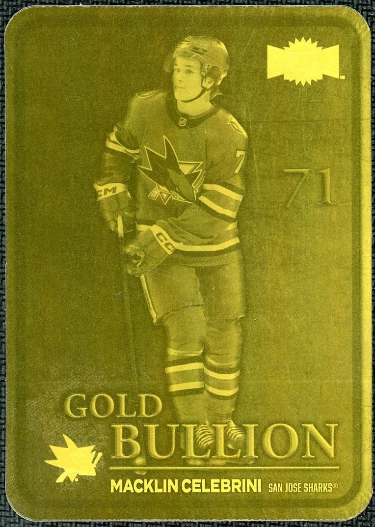 2024 Metal Universe GBA-11 Macklin Celebrini Gold Bullion